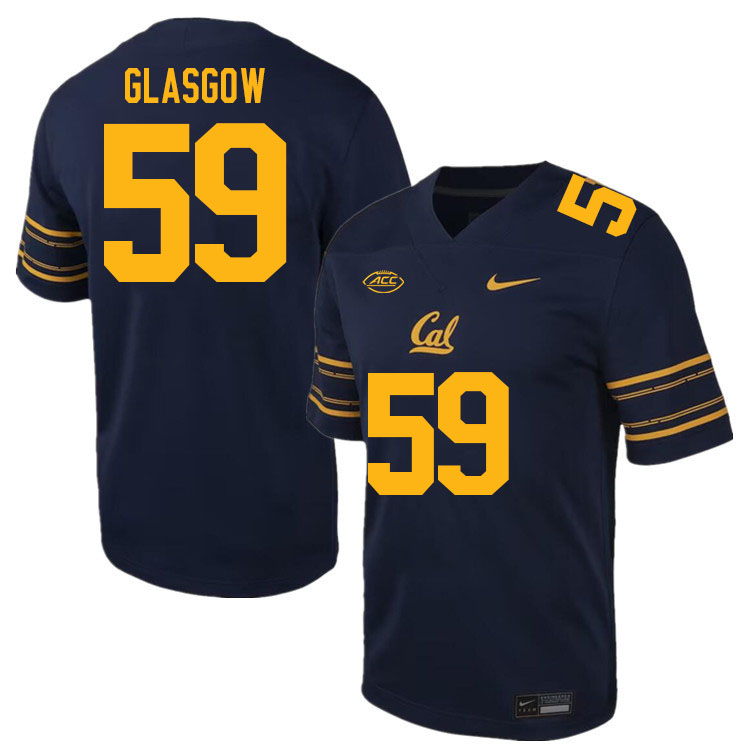 Men #59 Murphy Glasgow California Golden Bears ACC Conference College Football Jerseys Stitched Sale